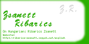 zsanett ribarics business card